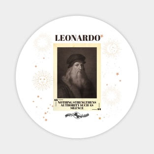 Portrait of Leonardo da Vinci Magnet